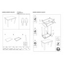 Стол обеденный SIGNAL DAMAR белый 80/60